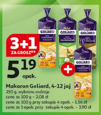 Auchan Makaron nitki 12 jaj przepiórczych Goliard oferta