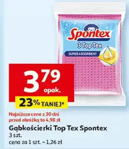 Auchan Gąbko-ścierka top tex Spontex oferta
