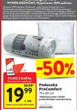 Intermarche Poduszka procomfort 70 x 80 cm John Cotton oferta