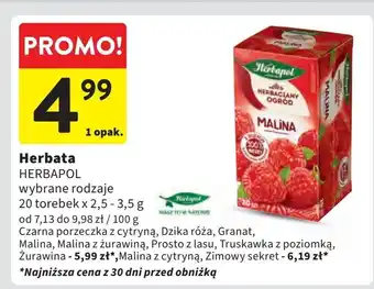 Intermarche Herbata zimowy sekret Herbapol Herbaciany Ogród oferta