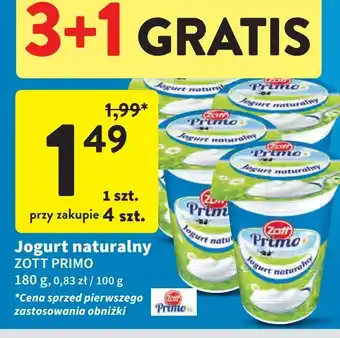 Intermarche Jogurt naturalny Zott Primo oferta