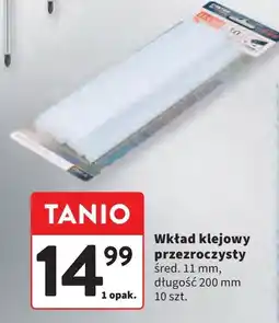 Intermarche Wkład klejowy przezroczysty śr. 11 mm dł. 20 cm oferta