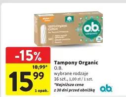 Intermarche Tampony super O.b. Organic oferta