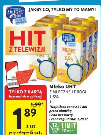 Intermarche Mleko 1.5 % Z Mlecznej Drogi oferta