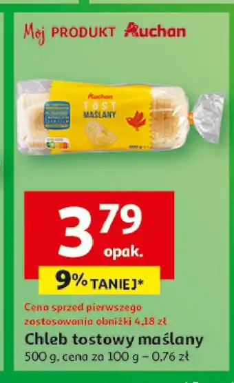 Auchan Chleb tostowy maślany Auchan oferta