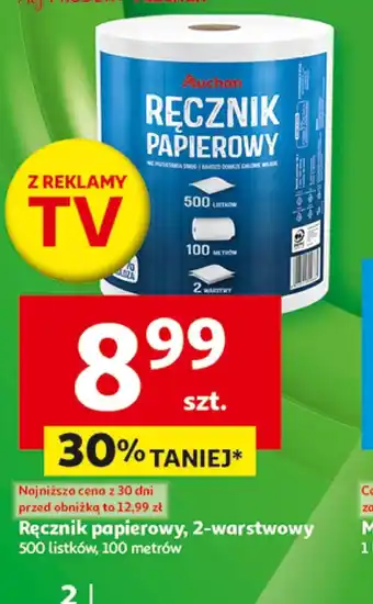 Auchan Ręcznik papierowy Auchan oferta