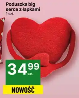 Delikatesy Centrum Poduszka big serce z łapkami oferta