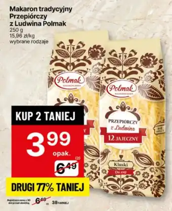 Delikatesy Centrum Makaron tradycyjny Przepiórczy z Ludwina Polmak oferta