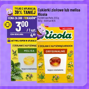 Polomarket Cukierki ziołowe melisa Ricola oferta