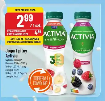 Polomarket Jogurt owoce leśne Danone activia oferta