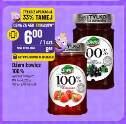 Polomarket Dżem czarna porzeczka Łowicz 100 % z owoców oferta