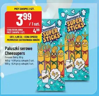 Polomarket Paluszki serowe miętowe Cheesupers super sticks oferta