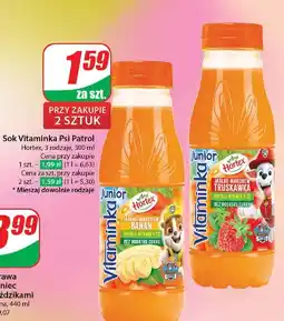 Dino Sok marchew-jabłko-truskawka Hortex Vitaminka oferta