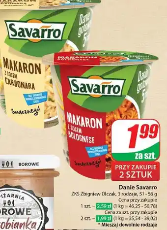 Dino Makaron z sosem carbonara Savarro oferta