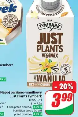 Dino Napój owsiany waniliowy Tymbark Just Plants oferta