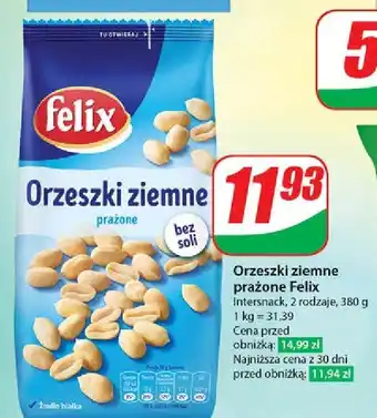 Dino Orzeszki ziemne prażone bez soli Felix oferta