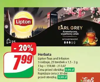 Dino Herbata earl grey classic Lipton Special Collection oferta