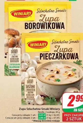 Dino Zupa pieczarkowa Winiary Szlachetne Smaki oferta