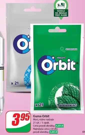 Dino Guma do żucia fresh mint Orbit White oferta