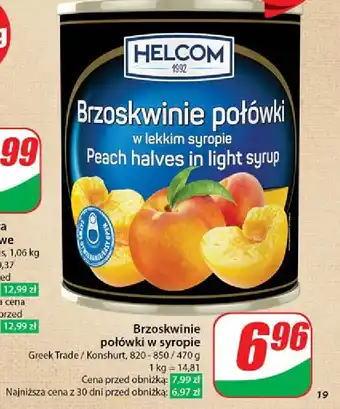 Dino Brzoskwinie połówki Helcom oferta