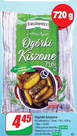 Dino Ogórki kiszone Kraszkiewicz oferta