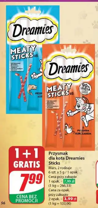 Dino Przysmak dla kota kurczak Dreamies oferta