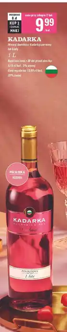 Biedronka Wino Kadarka Exclusive Semi Sweet oferta