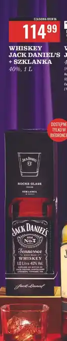 Biedronka Whiskey + szklanka Jack Daniel's Tennessee Apple oferta