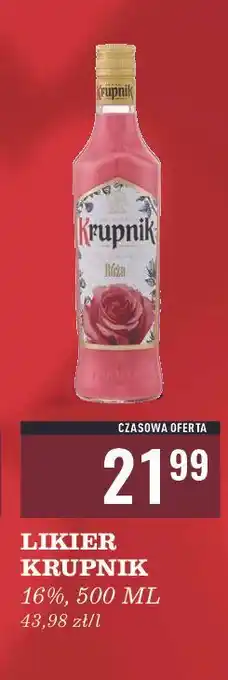 Biedronka Likier Krupnik Róża oferta