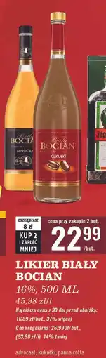 Biedronka Likier Biały Bocian Panna Cotta Z Maliną oferta