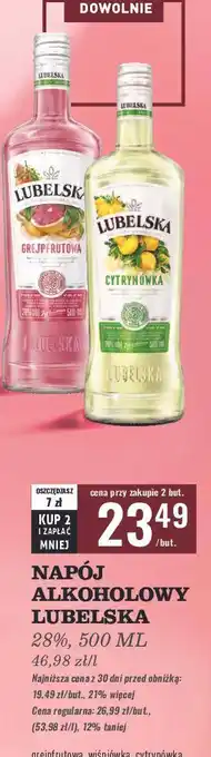 Biedronka Wódka Lubelska Cytrynówka oferta