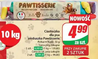 Dino Ciasteczka dla psa serduszka Pawtisserie oferta