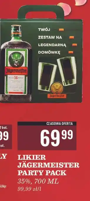 Biedronka Likier + 2 kieliszki Jagermeister oferta