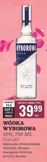 Biedronka Wódka Wyborowa Vodka oferta