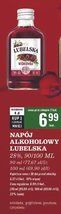 Biedronka Wódka 28% Lubelska Cytrynówka oferta