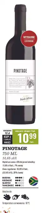 Biedronka Wino Pinotage South Africa oferta