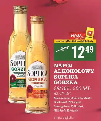 Biedronka Wódka Soplica Gorzka Z Miętą oferta