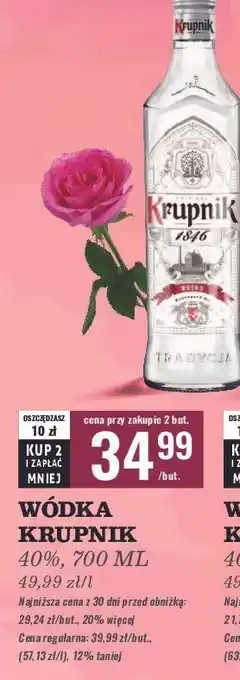 Biedronka Wódka Krupnik Vodka oferta