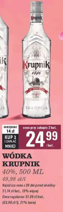 Biedronka Wódka Krupnik Premium oferta