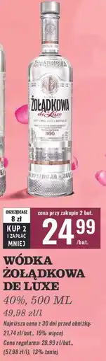 Biedronka Wódka Żołądkowa Gorzka De Luxe oferta