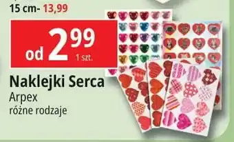 E.Leclerc Naklejki serca Arpex oferta