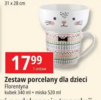 E.Leclerc Zestaw kubek + miska dla dzieci Florentyna oferta