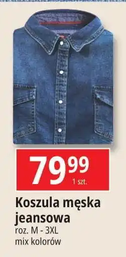 E.Leclerc Koszula męska jeansowa m-3xl oferta