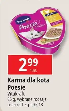 E.Leclerc Karma dla kota kurczak w musie Vitakraft Poesie oferta