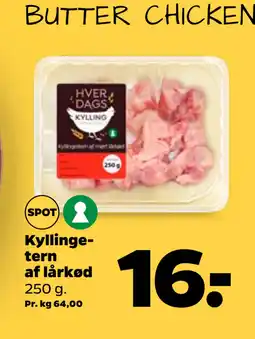 Netto Kyllingetern af lårkød oferta