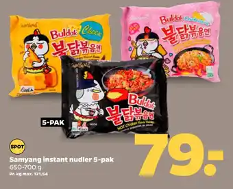 Netto Samyang instant nudler 5-pak oferta