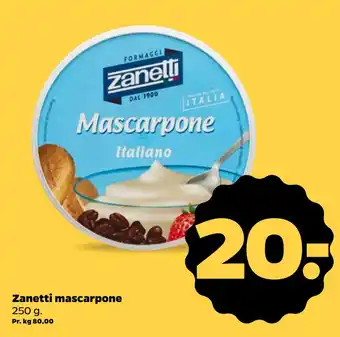 Netto Zanetti mascarpone oferta