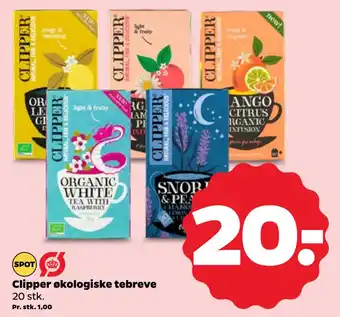 Netto Clipper økologiske tebreve oferta