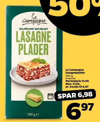 Netto La Campagna lasagneplader oferta