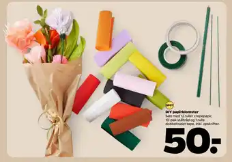 Netto DIY papirblomster oferta